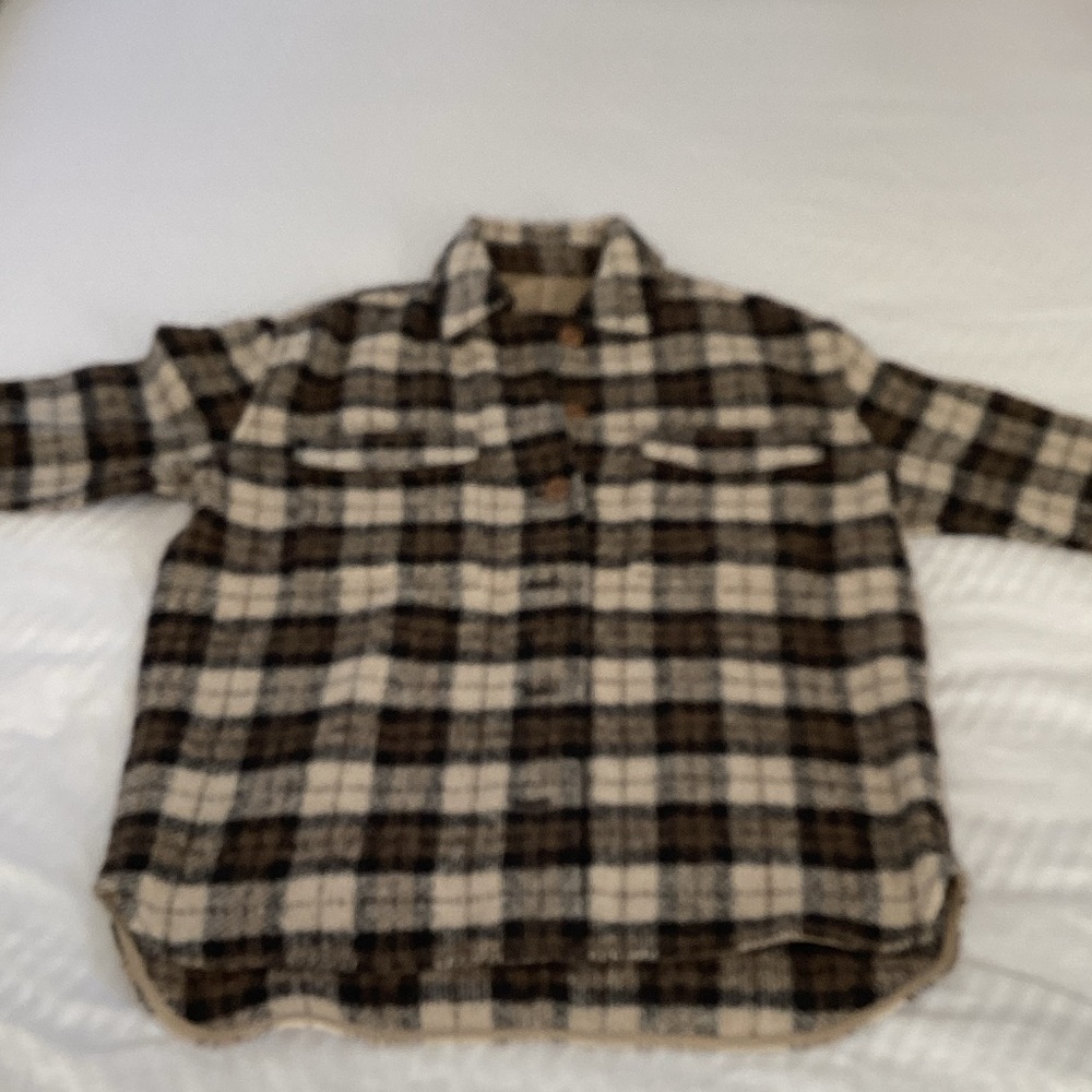 Plaid Button-Up Shirt